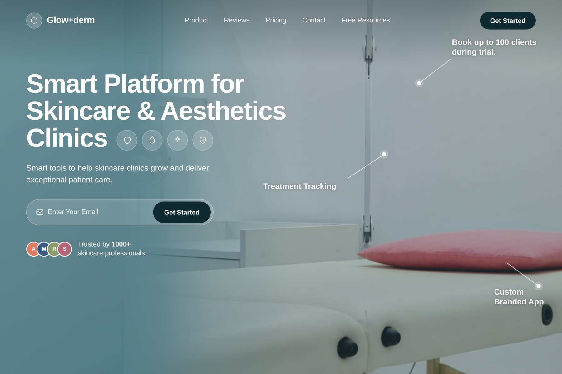 VERDE — skincare and wellness platform homepage